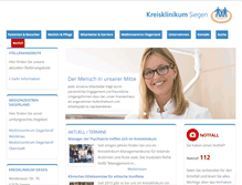 Tablet Screenshot of kreisklinikum-siegen.de